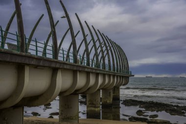 Umhlanga whalebone pier seascape in Umhlanga rocks Durban north