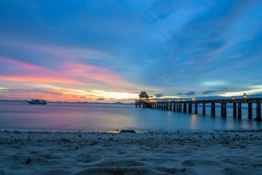 Phang Nga Tayland 'da Koh yao yai adası deniz manzarası