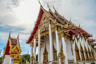 Phuket Tayland 'daki güzel Wat Chalong Budist Tapınağı