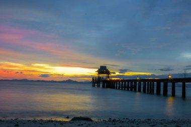 Phang Nga Tayland 'da Koh yao yai adası deniz manzarası