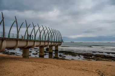 Umhlanga whalebone pier seascape in Umhlanga rocks Durban north