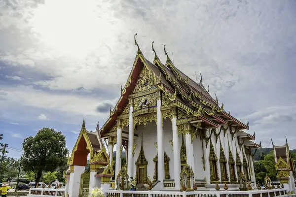 Phuket Tayland 'daki güzel Wat Chalong Budist Tapınağı