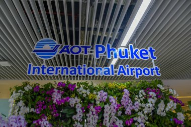 Tayland 'daki güzel Phuket Uluslararası Havaalanı