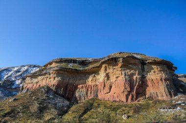 Golden Gate Ulusal Parkı 'nda mantar rock Güney Afrika' da Clarens
