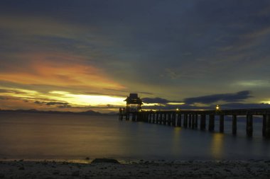 Phang Nga Tayland 'da Koh yao yai adası deniz manzarası
