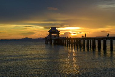 Phang Nga Tayland 'da Koh yao yai adası deniz manzarası