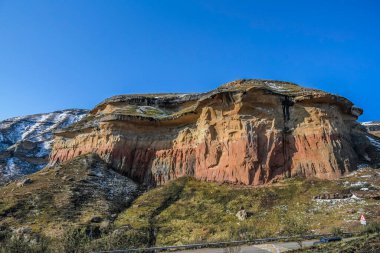 Golden Gate Ulusal Parkı 'nda mantar rock Güney Afrika' da Clarens