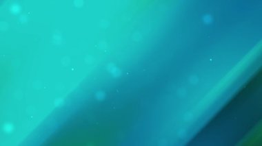 Bokeh parçacıkları ile soyut gradyan turkuaz hareket grafiği arkaplanı