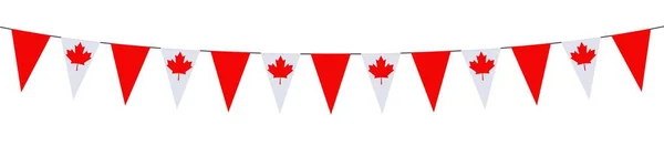 Баннер Гарланда Цветах Канады — стоковый вектор