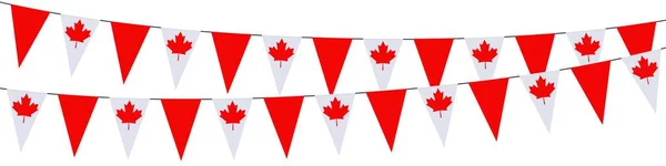 Girlanden Banner Den Farben Kanadas — Stockvektor