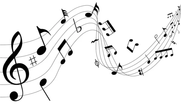 Vector Symbols Musical Notes — Stock Vector