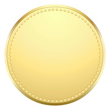 Beyaz arka planda altın madalya