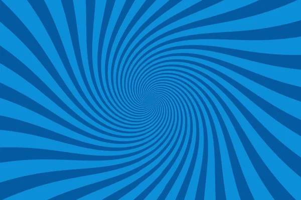 渦巻く青い集中線の背景 イラストデザイン — ストック写真