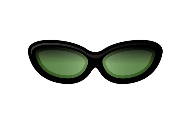 Lime Gröna Solglasögon Isolerad Vit Bakgrund — Stockfoto