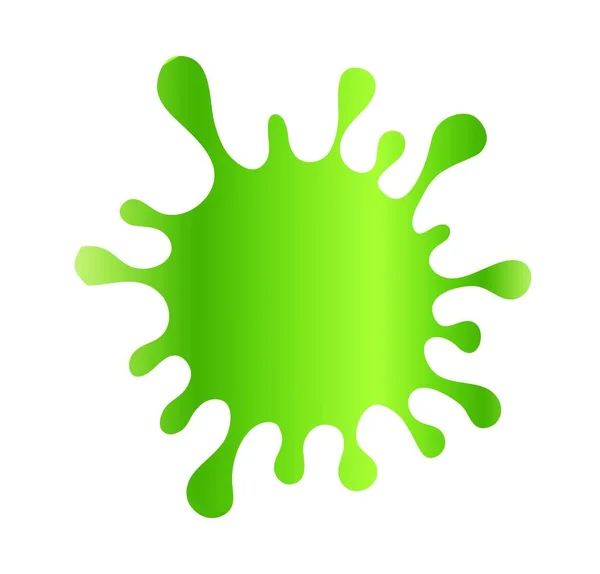 Мультфильм Зеленый Объем Пятно Основой Наклейки Комических Мыльных Пузырей Речи — стоковое фото