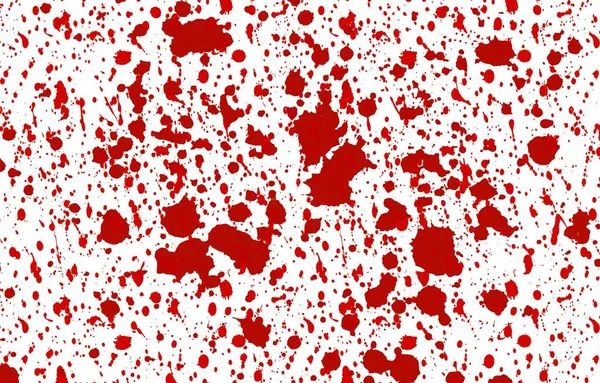 Tinta Vermelha Sangue Espalhado Fundo Conceito Homicídio Ilustração — Fotografia de Stock