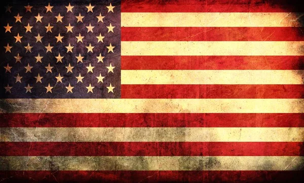 Grunge Usa Bayrağı Amerika Birleşik Devletleri Nin Ulusal Bayrağının Arka — Stok fotoğraf