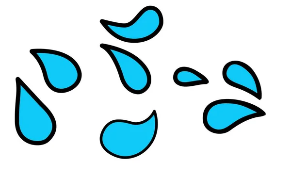 Иконка Капли Воды Белом Фоне Иллюстрация — стоковое фото