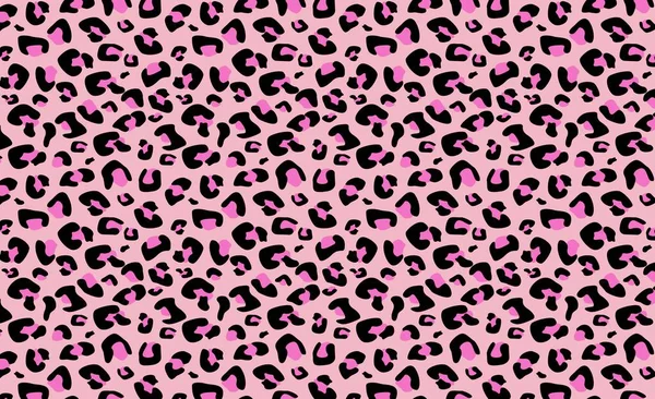 ピンクの背景に現代のヒョウのシームレスなパターン — ストック写真