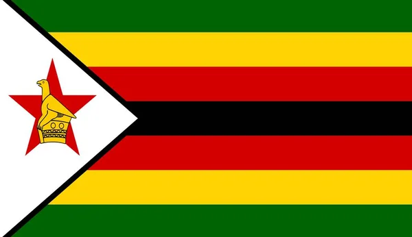 Bandera Zimbabwe Día Independencia Día Nacional —  Fotos de Stock