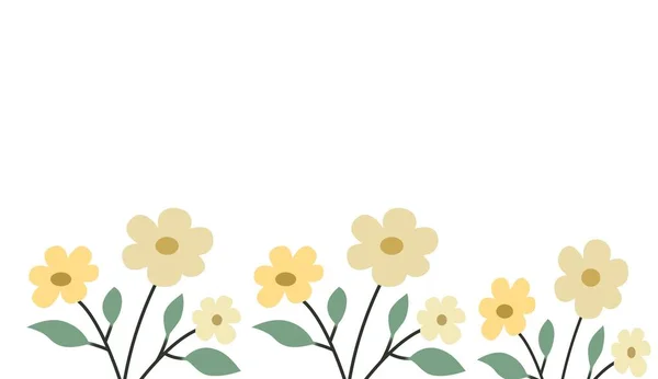 Kreslený Květinový Vzor Tapety Pozadí Ilustrační Design — Stock fotografie