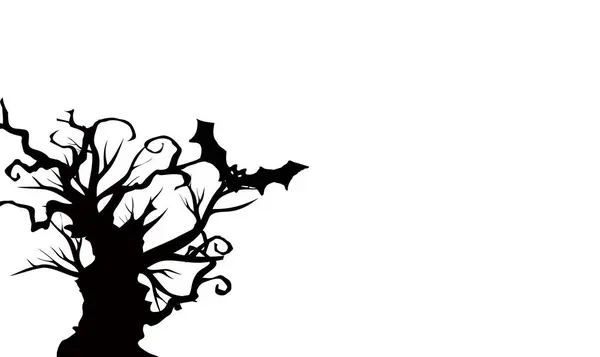 Arbre Horreur Concept Halloween Illustration — Photo