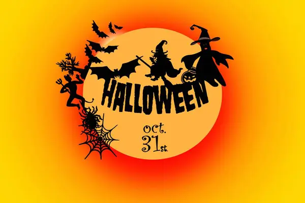 happy halloween text design background - illustration design