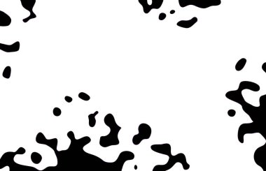 Damlalar, siyah sıvı sıçramaları, tasarım için arka plan.