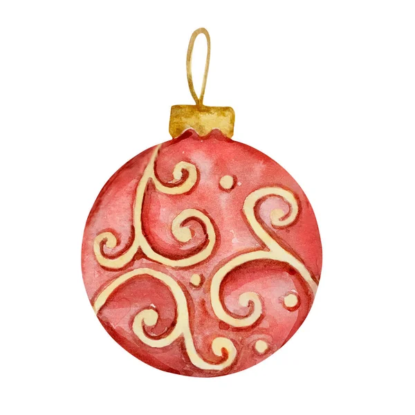 Καρυοθραύστης Χριστουγέννων Watercolor Χριστουγεννιάτικο Δέντρο Διακόσμηση Παιχνιδιών Για Διακόσμηση Διακοπών — Φωτογραφία Αρχείου
