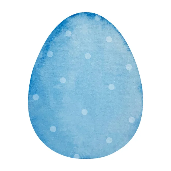 Watercolor Easter Blue Egg Design Invitations Cards — Stock Photo, Image