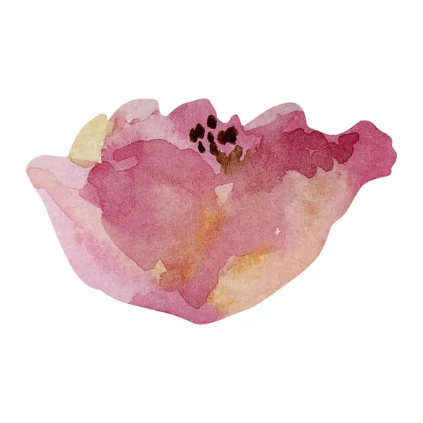 Aquarell Helle Abstrakte Blume Für Frühlingsdesign Einladungen Und Karten — Stockfoto