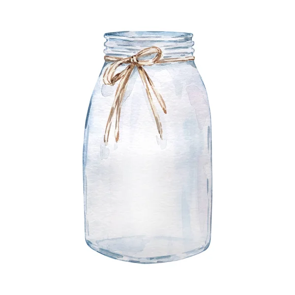 Aquarel Glazen Vaas Voor Maand Van Geboorte Bloem Ontwerp Voor — Stockfoto