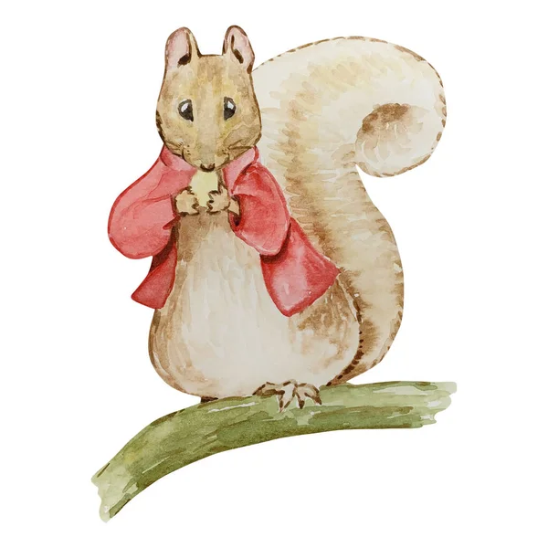 Акварельная Иллюстрация Friends Peter Rabbit Based Children Book Beatrix Potter — стоковое фото