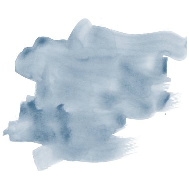 Suluboya mavi soyut leke, arkaplan