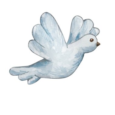 Suluboya güvercin, çocuk odası paskalya resmi