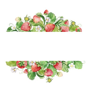 Yaz mevsiminde suluboya başaklar ve yapraklarla çerçevelenmiş