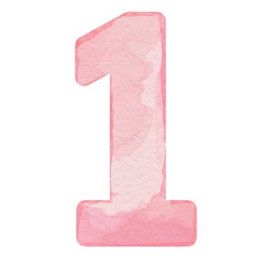 1 numaralı suluboya pembe, kartlar ve baskı için tasarım