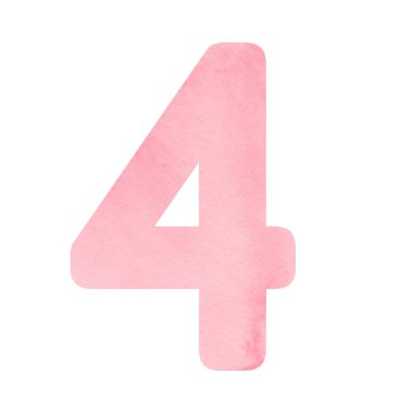 Suluboya açık pembe numara 4, kartlar ve baskı için tasarım