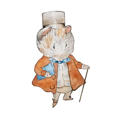 Suluboya Sevimli Gine Domuzu, Tavşan Peter, çocuk kitabı illüstrasyonu