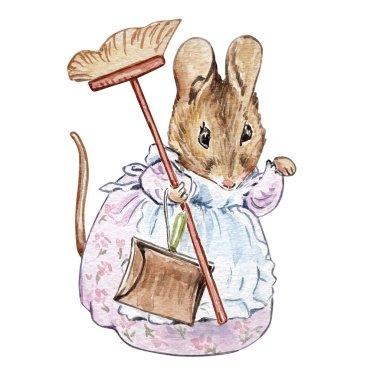 Suluboya Fare, arkadaşlar Peter Rabbit, çocuk kitabı illüstrasyonu