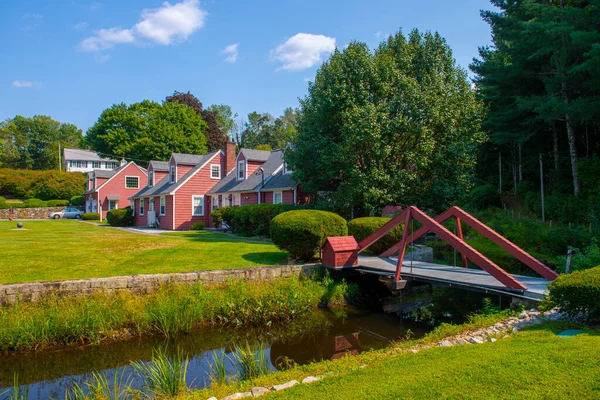Russell Mill River Meadow Brook Russell Millpond Town Chelmsford Massachusetts — Stock Photo, Image