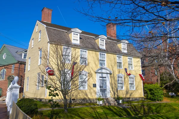stock image John Paul Jones House at 43 Middle Street in historic downtown Portsmouth, New Hampshire NH, USA. 
