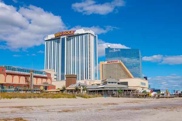 Hard Rock Hotel Showboat Und Ocean Casino Resort Der Promenade — Stockfoto