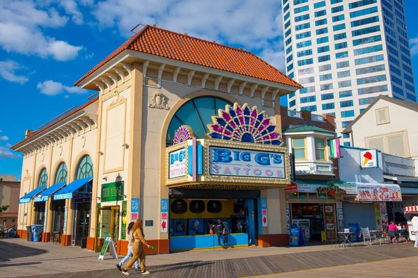 stock image Big G's Tattoos at 1543 Boardwalk in Atlantic City, New Jersey NJ, USA. 