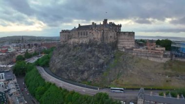 Edinburgh Castle is a historic castle stands on Castle Rock in Old Town Edinburgh, Scotland, UK. Old town Edinburgh is a UNESCO World Heritage Site since 1995. 