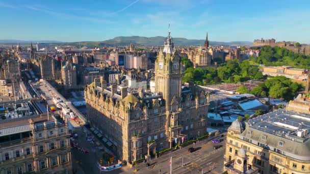 Balmoral House Victorian Style Building Built 1896 Princes Street New — Stock Video