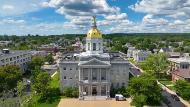 New Hampshire State House Concord New Hampshire Usa Das New — Stockvideo