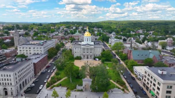 New Hampshire State House Concord New Hampshire New Hampshire State — Vídeos de Stock