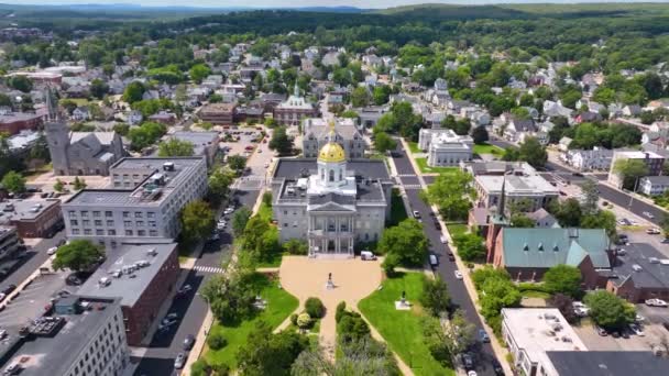 New Hampshire State House Concord New Hampshire Usa New Hampshire — Stockvideo