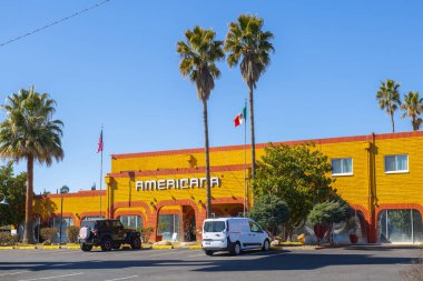 Consulate General of Mexico at 135 W Cardwell Street in city of Nogales, Arizona AZ, USA. Nogales is on the border between Arizona USA and Sonora Mexico. 